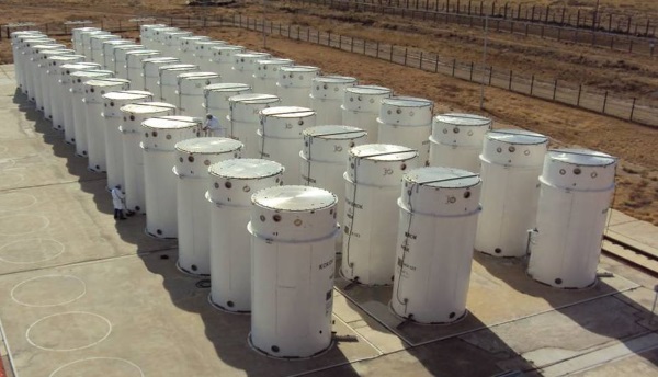 Containers for storage and transportation of SNF