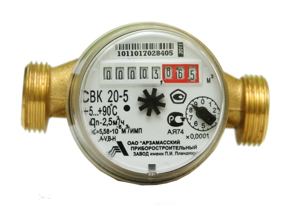 Water meters SVK 15-3-2 / 15-3-2 and SVK 20-5 / 20-5I