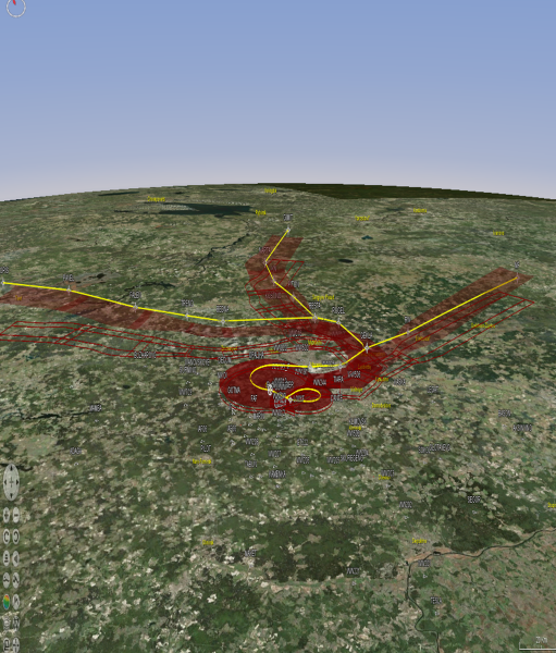 Program apparatus complex for calculation of manoeuvering routes (PAC CMR)